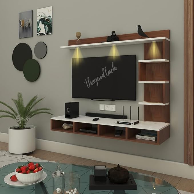 Ankit Crafts Engineered Wood Tv Unit for Living Room, Bedroom Unit Cabinet Base Mount with Storage (D.I.Y) (32-43 Inches)-image-7