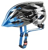 Uvex i-vo c Fahrradhelm, Dark Silver-Blue, 52-57 cm