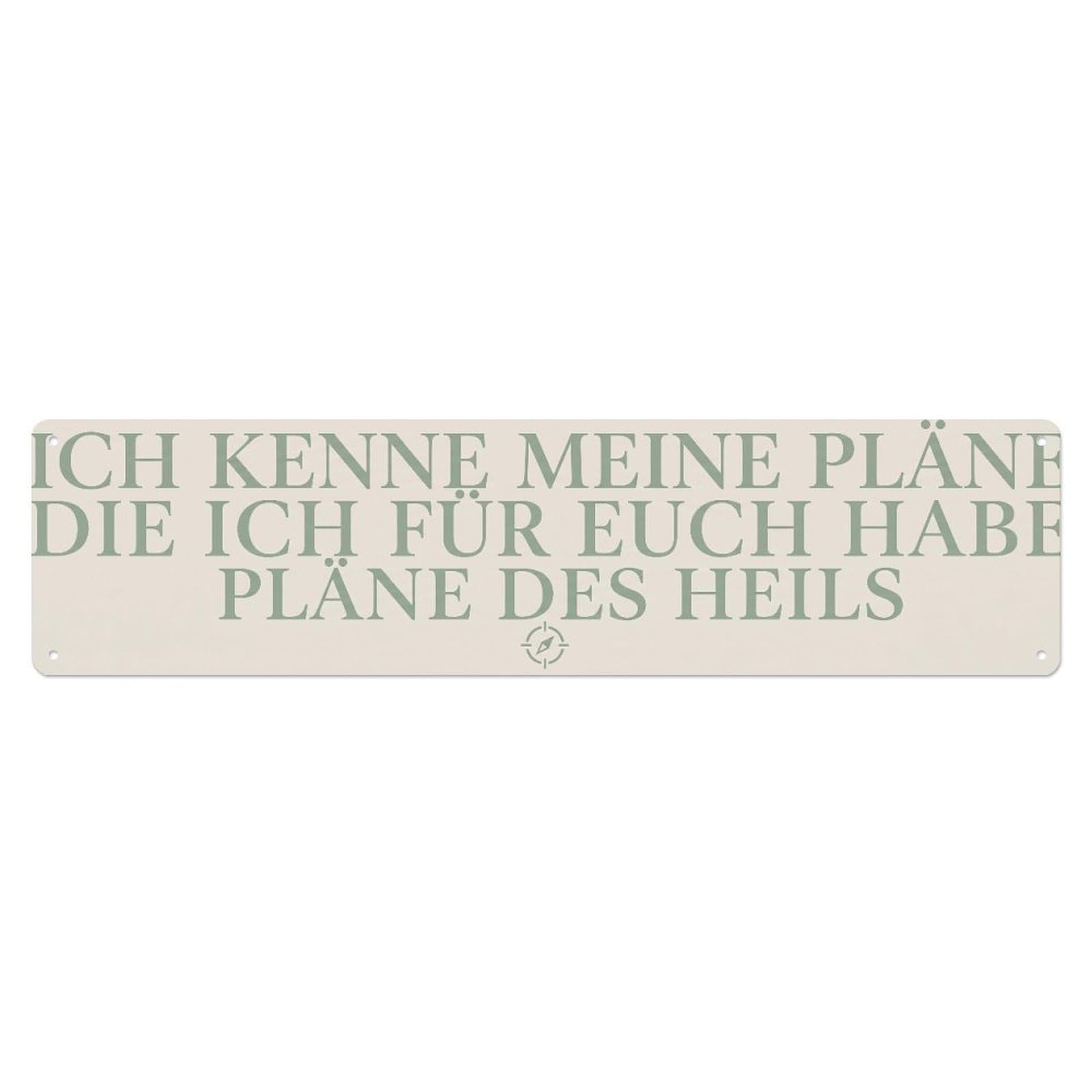 Fyrn Style Plans Prosper Hope Scripture Bible Verse Positive Metal Tin Sign