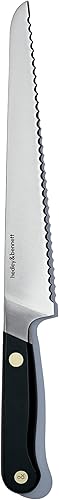 Miniatura 7 de hedley & bennett Cuchillo para pan, cortador de pan con borde dentado de 8.6 pulgadas con acero inoxidable alemán de alto carbono, ultra afilado,