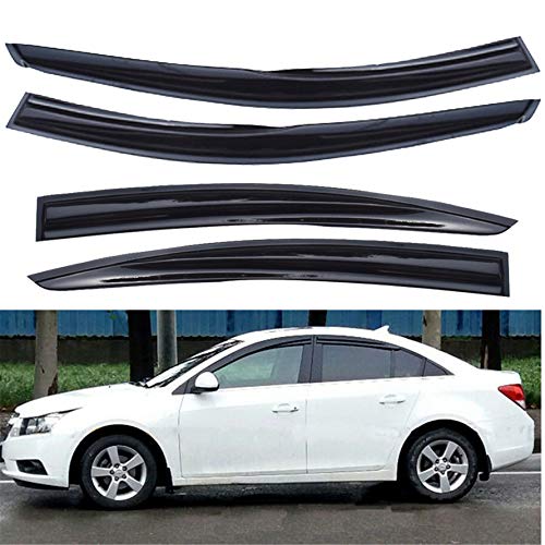 munirater Smoke Window Visor Wind Deflector Vent Rain Guard Replacement for 2008 2009 2010 2011 2012 2013 2014 2015 2016 Chevy Cruz J300