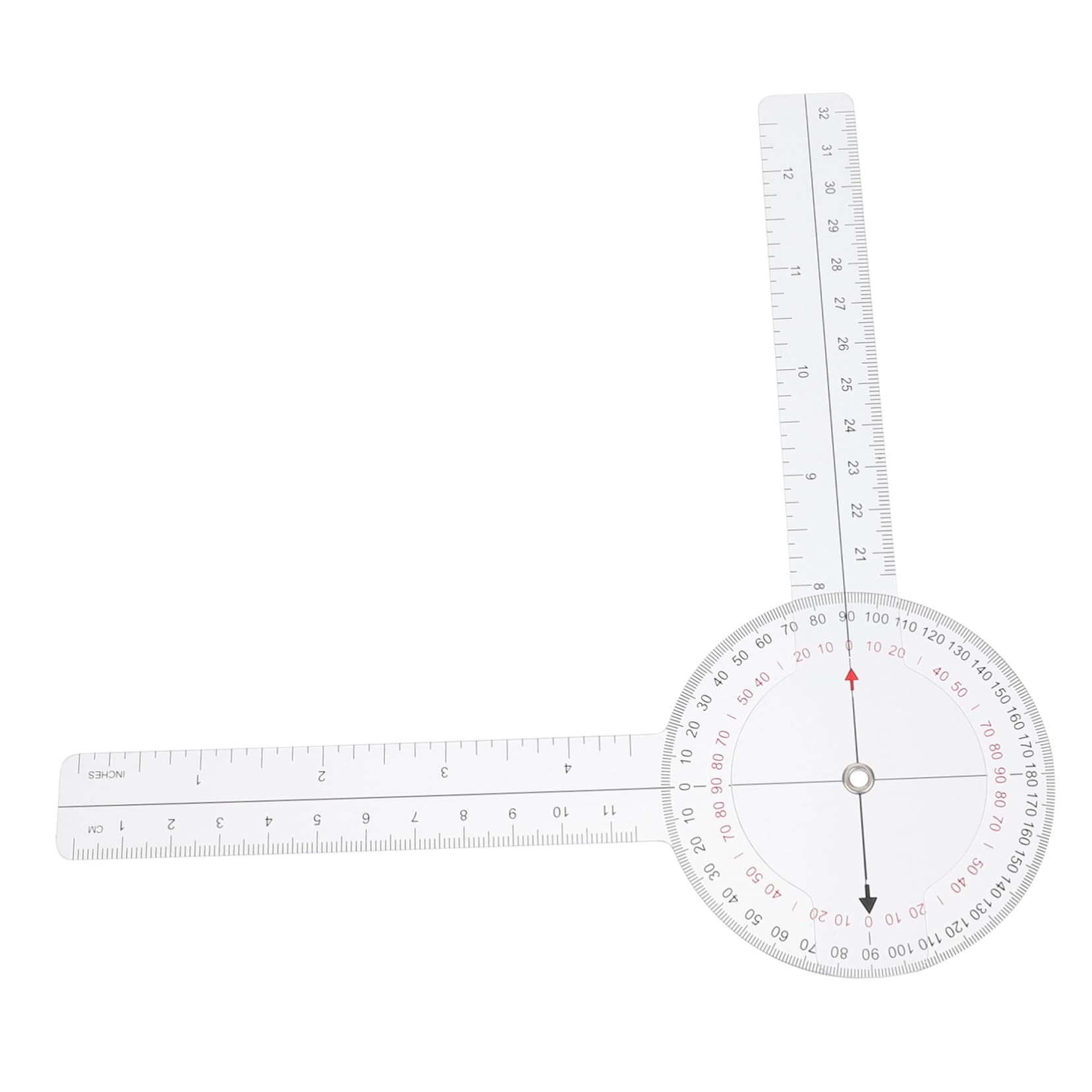 IWOWHERO Rotary Goniometer Angle Ruler 1pc Measuring Goniometer for Accurate Joint and Limb Measurement