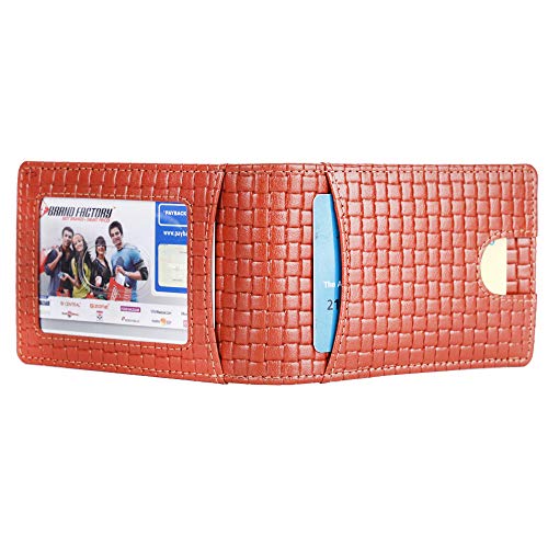 Image of Brooklyn Bridge Genuine Leather Money Clip Wallet for Men Matt VT Brown - Premium Slim RFID Protected Wallet with Cash Clip & Multiple Card Slots, Stylish Front Pocket Design, Gift for Men