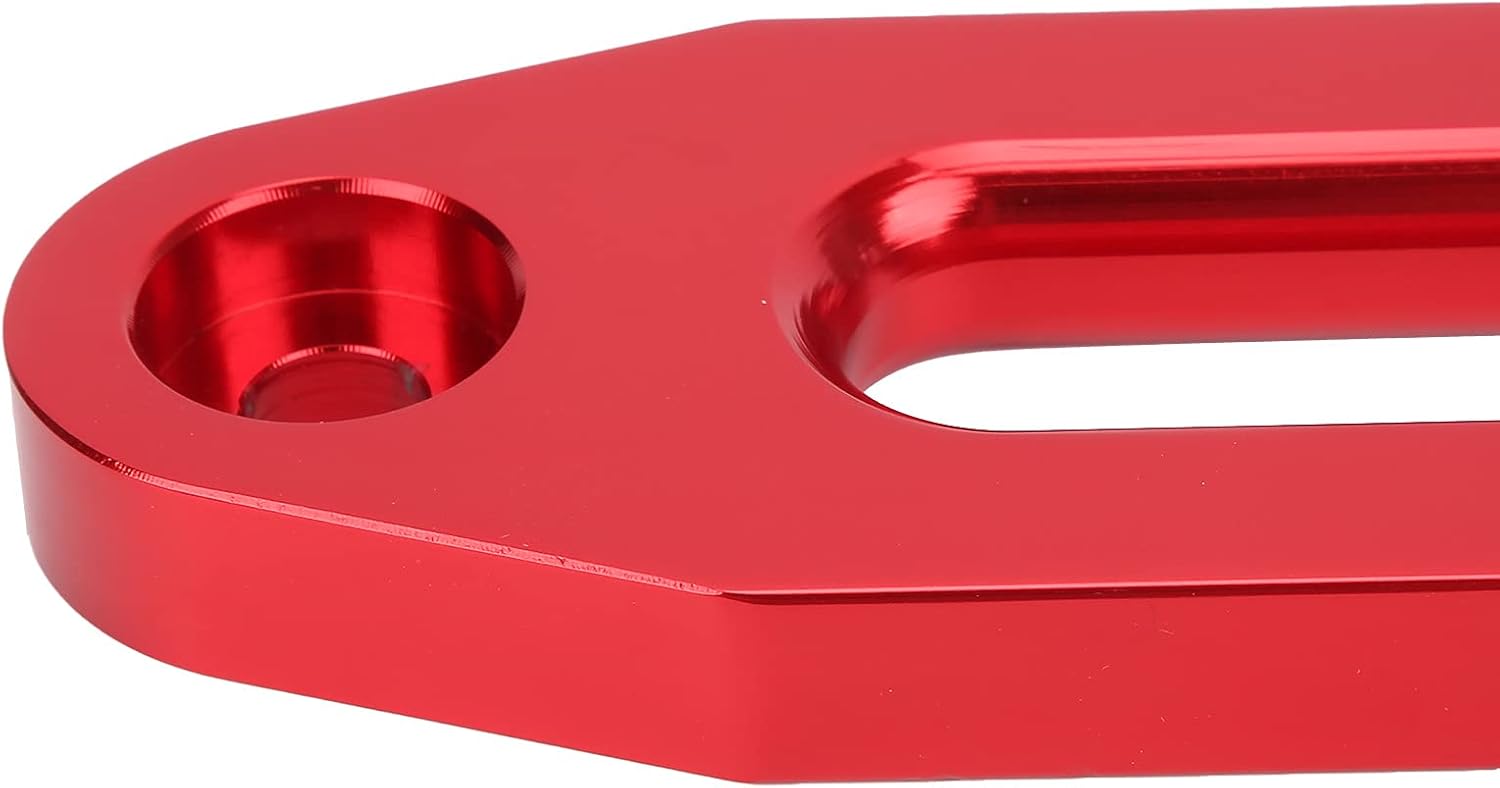 10in Aluminum Hawse Fairlead for Winch, Load Capacity 8000 15000 Pounds, Screw Mounting Style, Reduces Friction and Heat Transfer, Sturdy for Off Road Expeditions (A(red))
