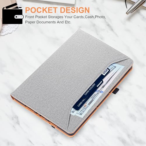 Vakarey Etui do Redmi Pad 2 Pro z uchwytem na długopis, odporne na uderzenia, etui do Xiaomi Redmi Pad 2 Pro 5G 12,1 cala, szare