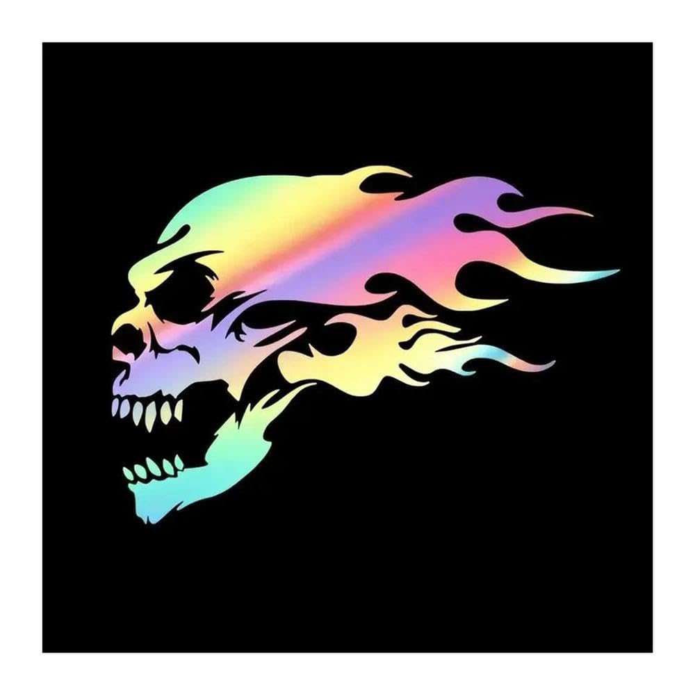 Skull Vinyl Decals Waterproof Resistant Stickers for Cars Trucks Helmets Laptops