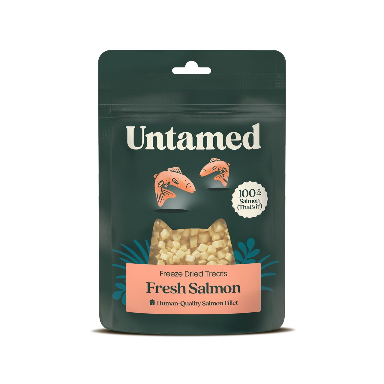 Untamed Freeze-Dried Cat Treats 35g, 100% Salmon Fillet