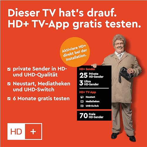 Telefunken XH32SO550SD Smart TV 32 Zoll Fernseher (HD-Ready, HDR, Triple-Tuner, DVD-Player) inkl. 6 Monate HD+ – Bild 5