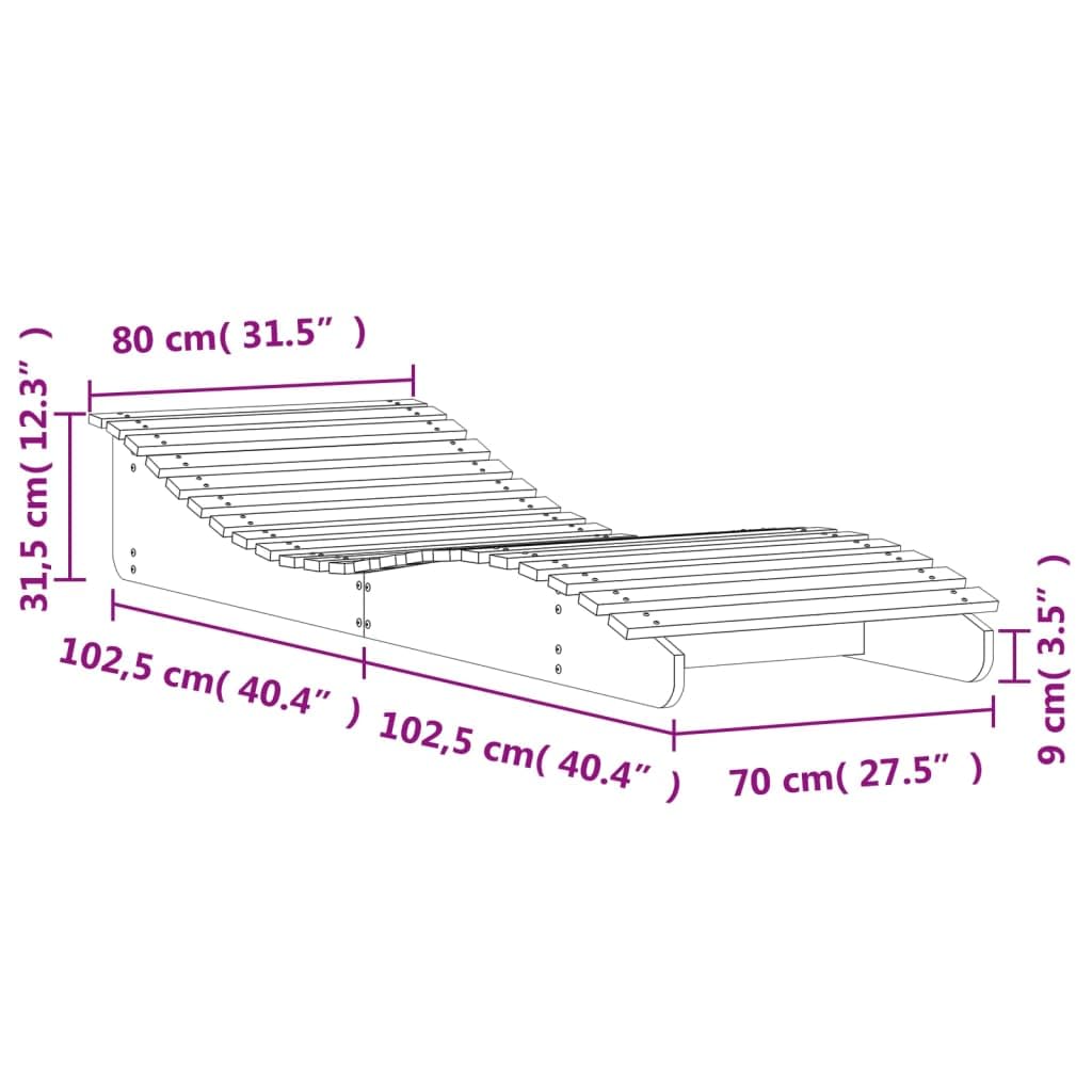 Lettino prendisole marrone cerato in legno di pino massiccio, 205 x 80 x 31,5 cm, sdraio da giardino pieghevole con ruote, per terrazza, balcone, piscina, spiaggia, campeggio, benessere, relax