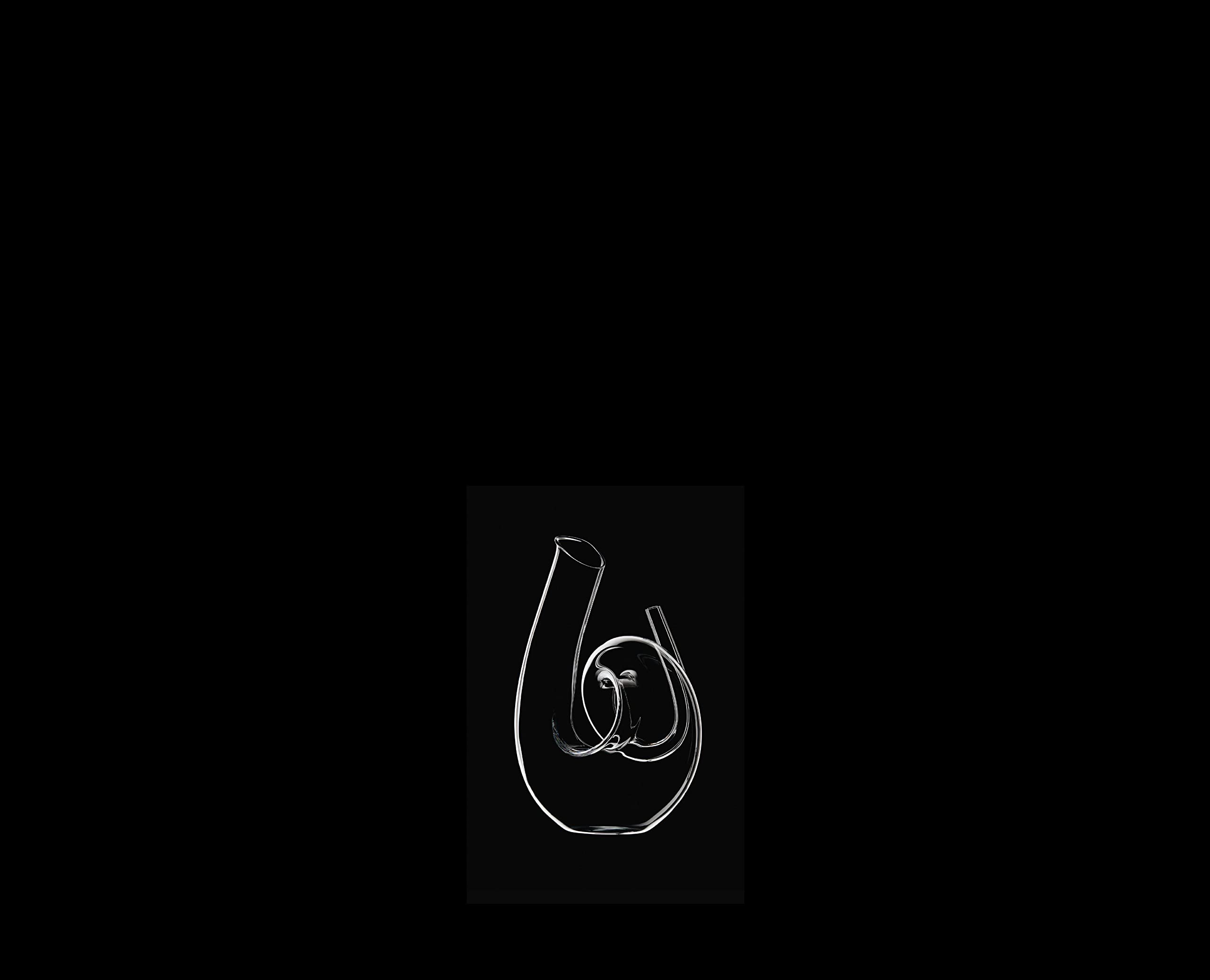 Riedel Décanteur Curly, Clair, Décanteur en Verre pour Vin, Verre de Qualité, 1400 ML, 2011/04 S1