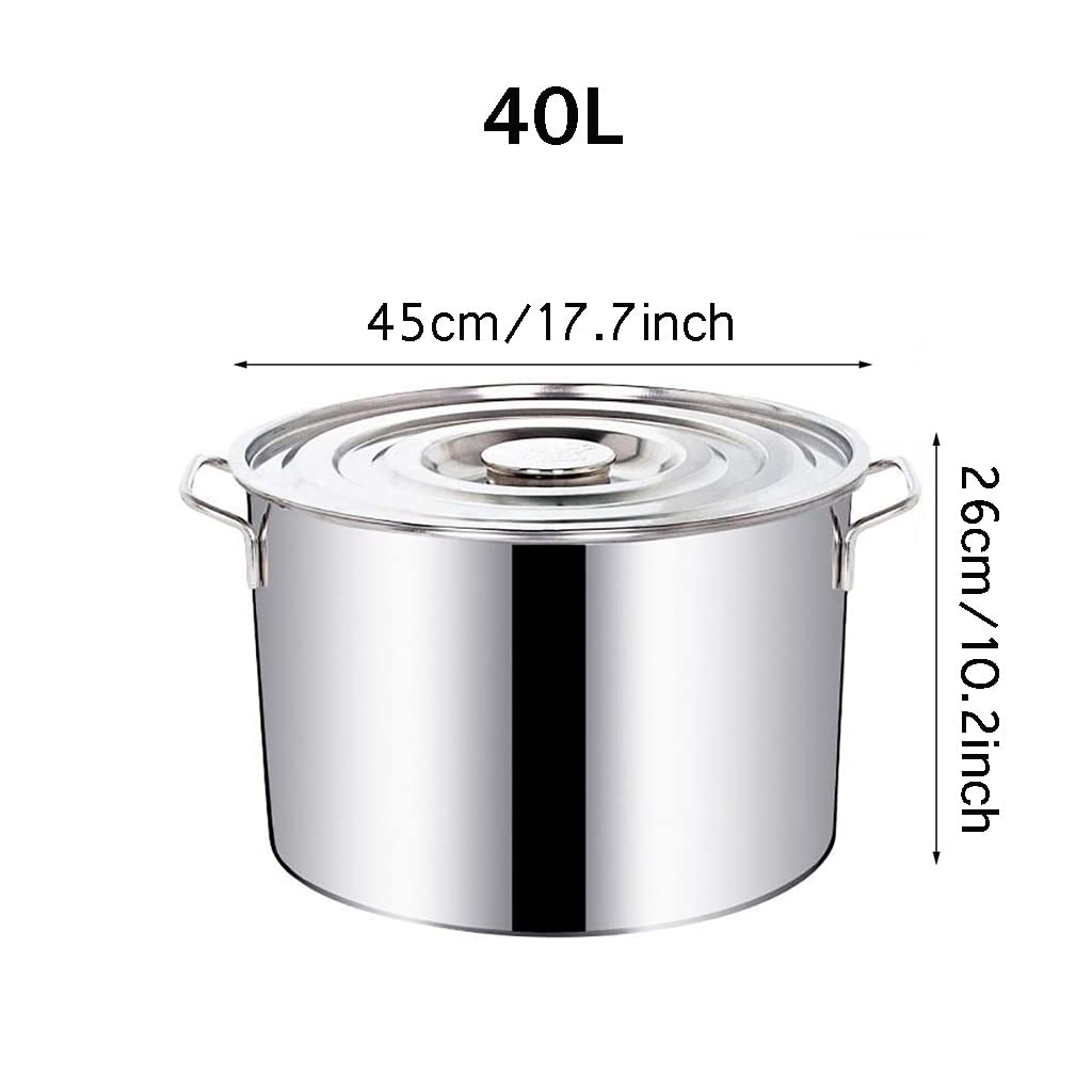 Amazon｜ステンレス寸胴鍋、ふた付きステンレス鍋厚めステンレス鍋