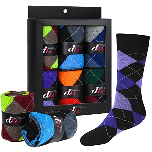 Debra Weitzner Men's Dress Socks with Gift Box (6 Pairs)