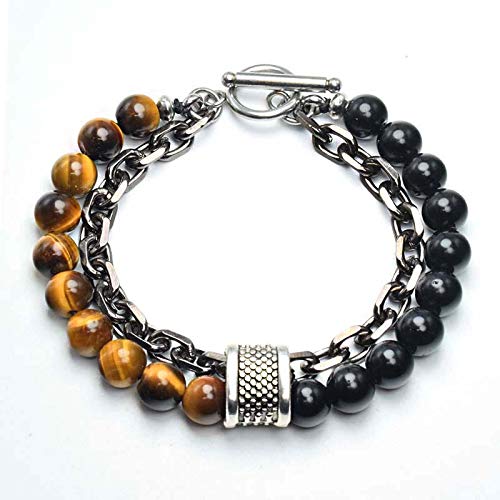 Fashion Frill Bracelet For Men Mens Jewellery Trendy Charm Beads Tiger Eyes Stone Chain Adjustable Bracelet For Men Boys Accessories For Men | Valentine Gift For Boys Anniversary Gift (B0BLCB8GMN) Amazon Price History, Amazon Price Tracker