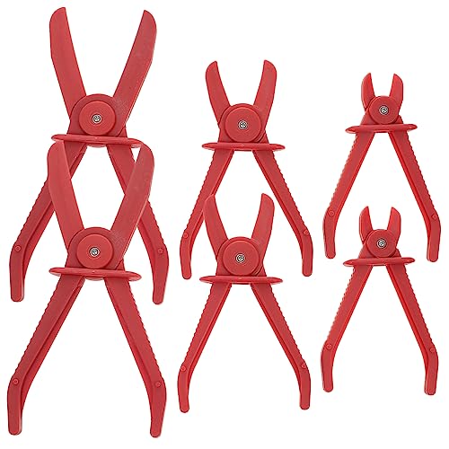 PRETYZOOM 6Pcs Car Tubing Cut Off Pliers Durable Fuel Pinch Off Tools for Vehicle Repair Comfortable Grip Hose Pinch Pliers for Brake Lines Fuel Lines and Heaters