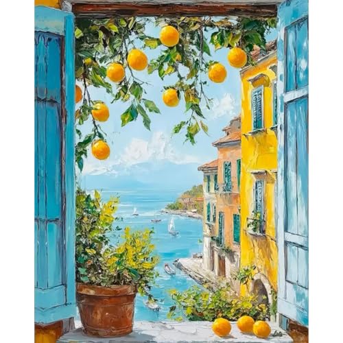 Image of HASTHIP Paint by Numbers Kit Wild Flowers Canvas for Art DIY