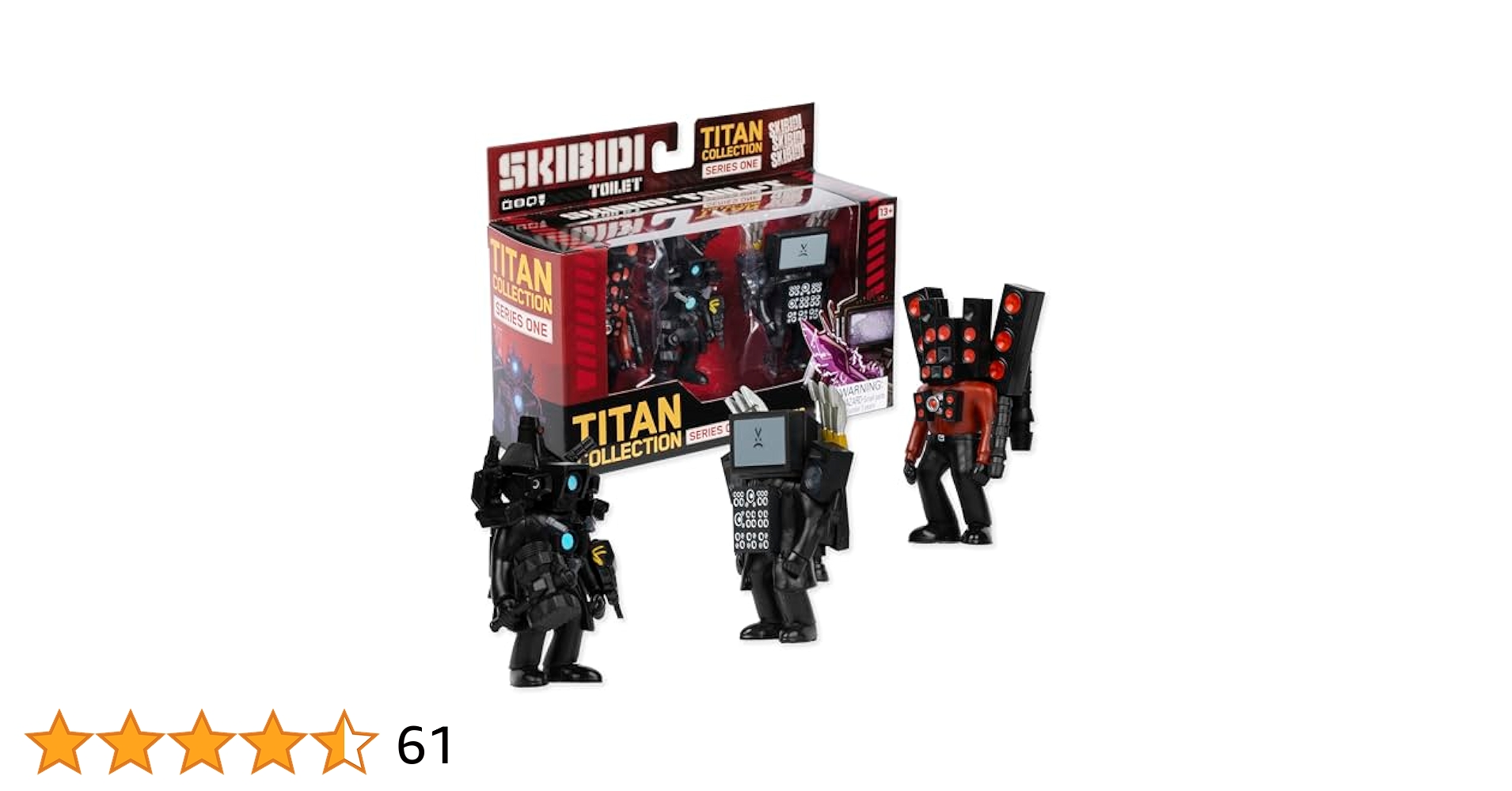 Amazon.co.jp: Skibidi トイレ タイタン 3個パック - 全