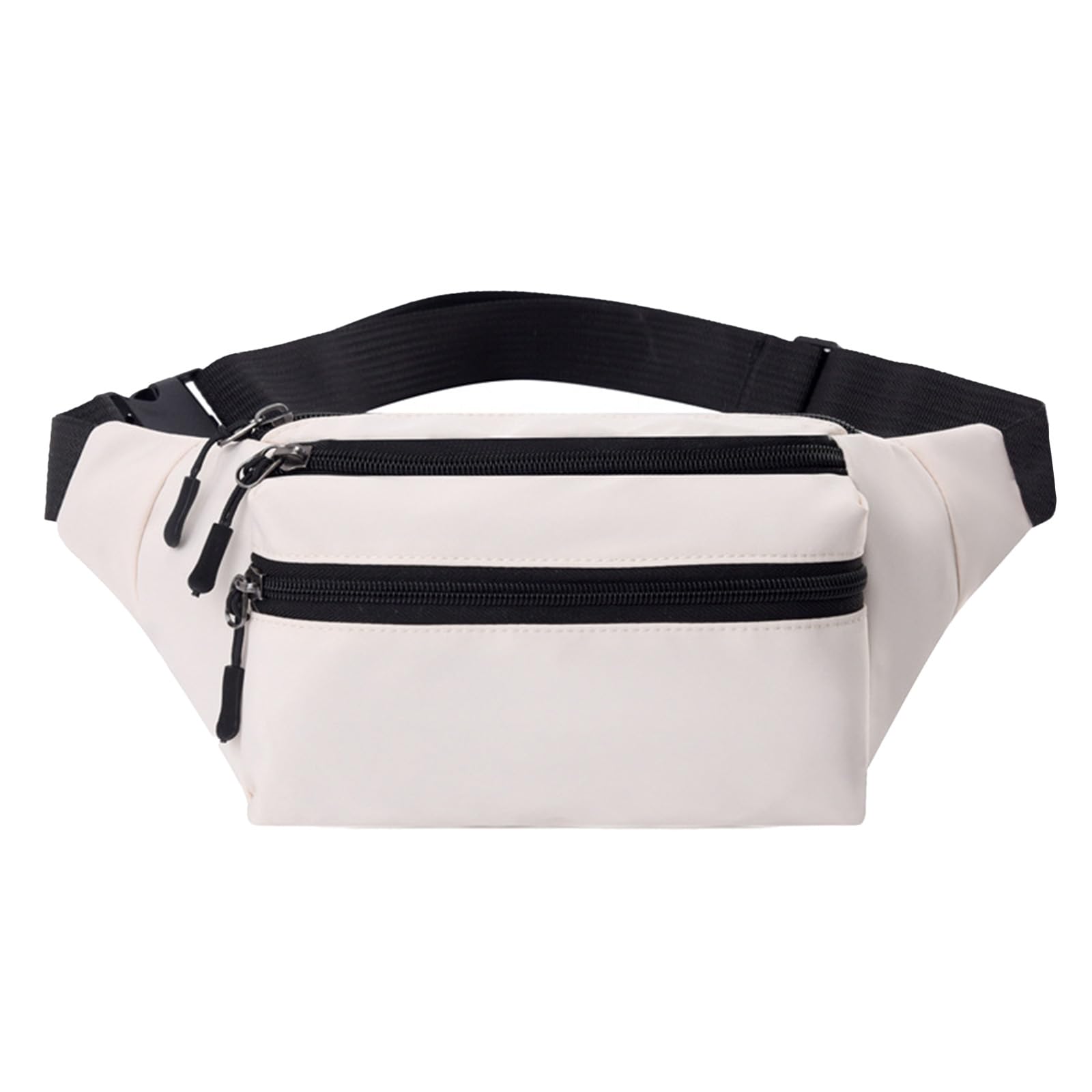 Bum Bag for Men Women Waterproof Waist Pack with Adjustable Belt 3 Zipper Pockets Lightweight Water-Resistant Fanny Pack for Travel Sports Running Hiking — view 9