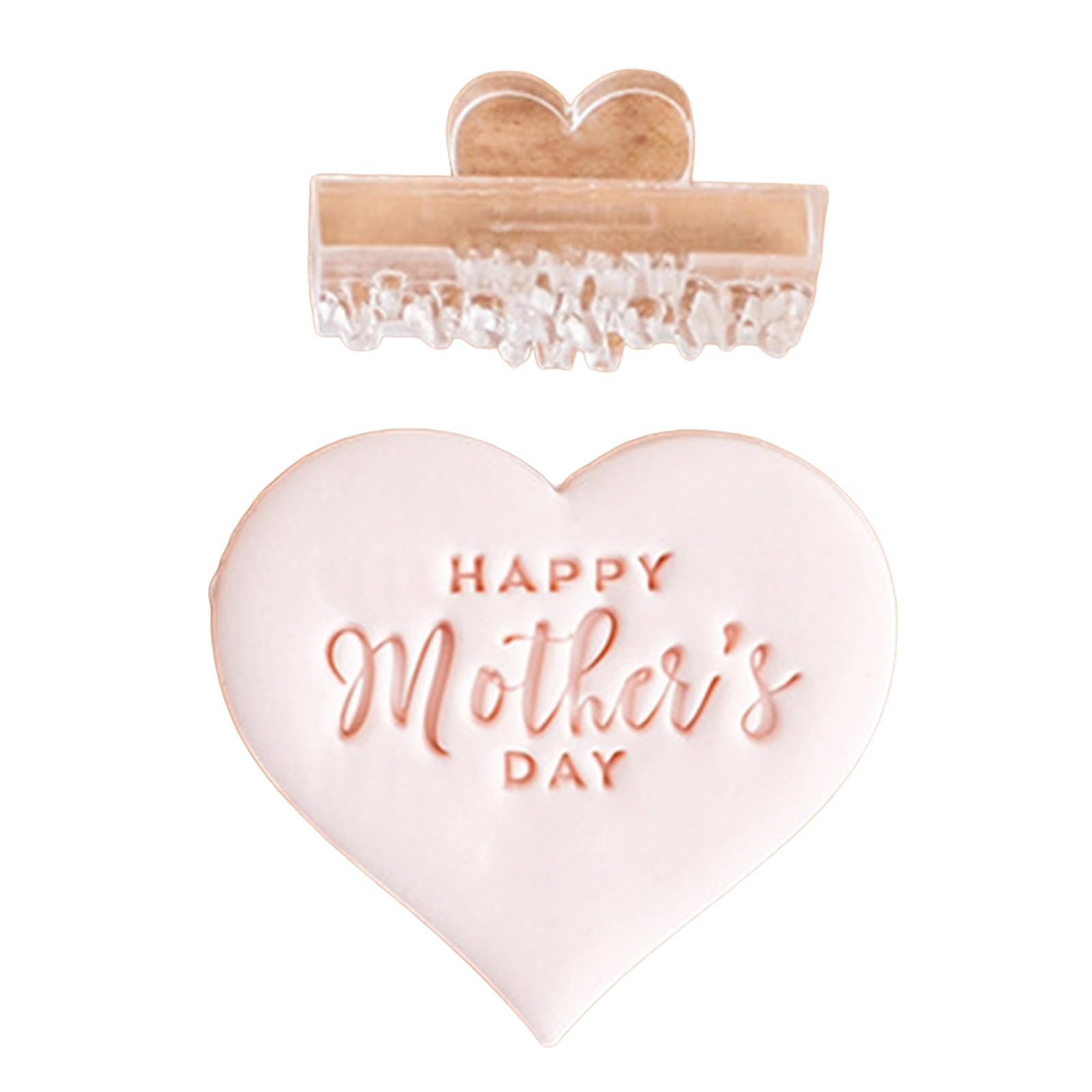 Tsophreniq Day Cookie Stamp Molds Effective Mother ' s Day Cookie Fondant Cutter Functional Biscuits Baking Stamp