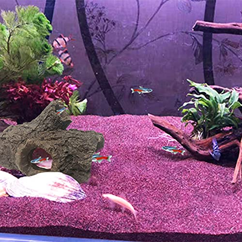 Tfwadmx Large Reptile Hides Lizard Resin Hollow Tree Trunk Hideout Bendable Vines Leaves Bearded Dragon Tank Accessories… - Image 8