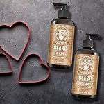 Viking Revolution Palo Santo Beard Wash and Beard Conditioner Set with Argan and Jojoba Oils - Softens and Strengthens - Natural Palo Santo Scent - Beard Shampoo with Ginseng Root Extract (17 oz) - Image 2