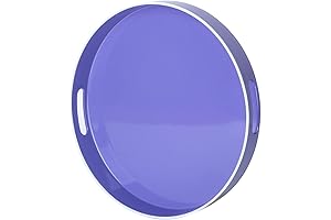 Zosenley Decorative Tray, Plastic Tray with Handles, Modern Vanity Tray and Serving...