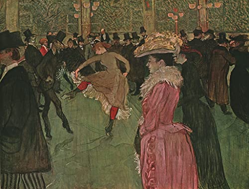 Affiches et gravures la Danse d'Henri De Toulouse Lautrec peinture moderne toile salon 60x90