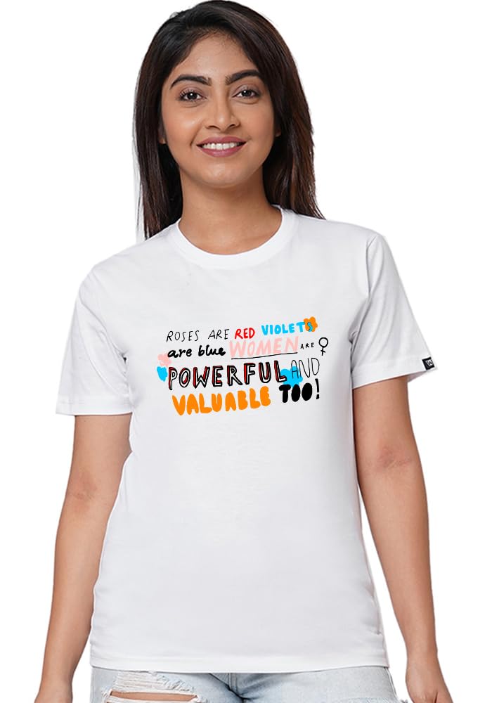 wear your opinion Cotton Unisex Relaxed Fit Printed T Shirt for Women (Soul Shine)-picture-17