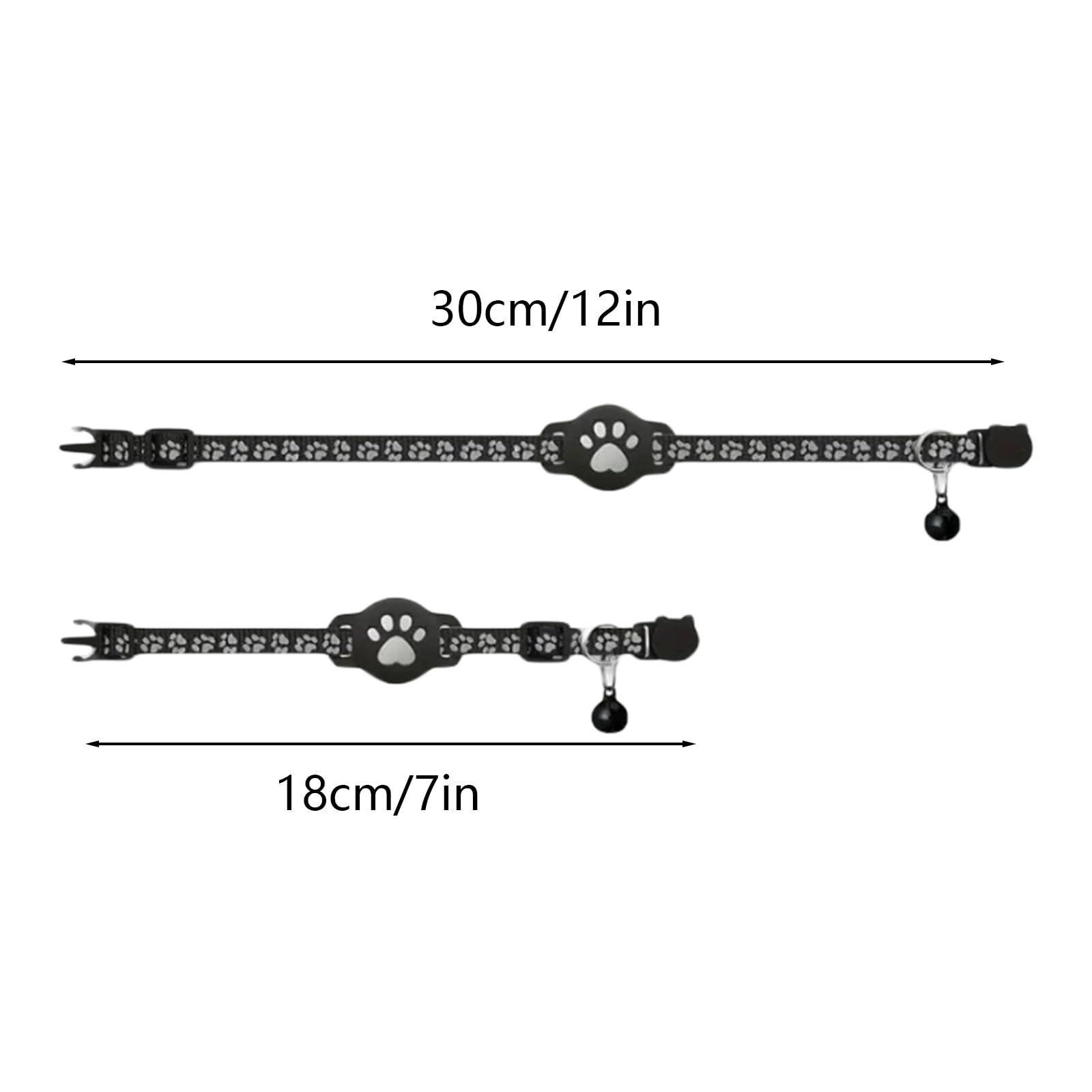 Collier GPS Chat sans Abonnement ni SIM, Traceur GPS Chat Tracker Compatible avec iOS & Android, Étanche IP67, Localisation en Temps Réel, Collier Réfléchissant Anti-Perte (A) - 3