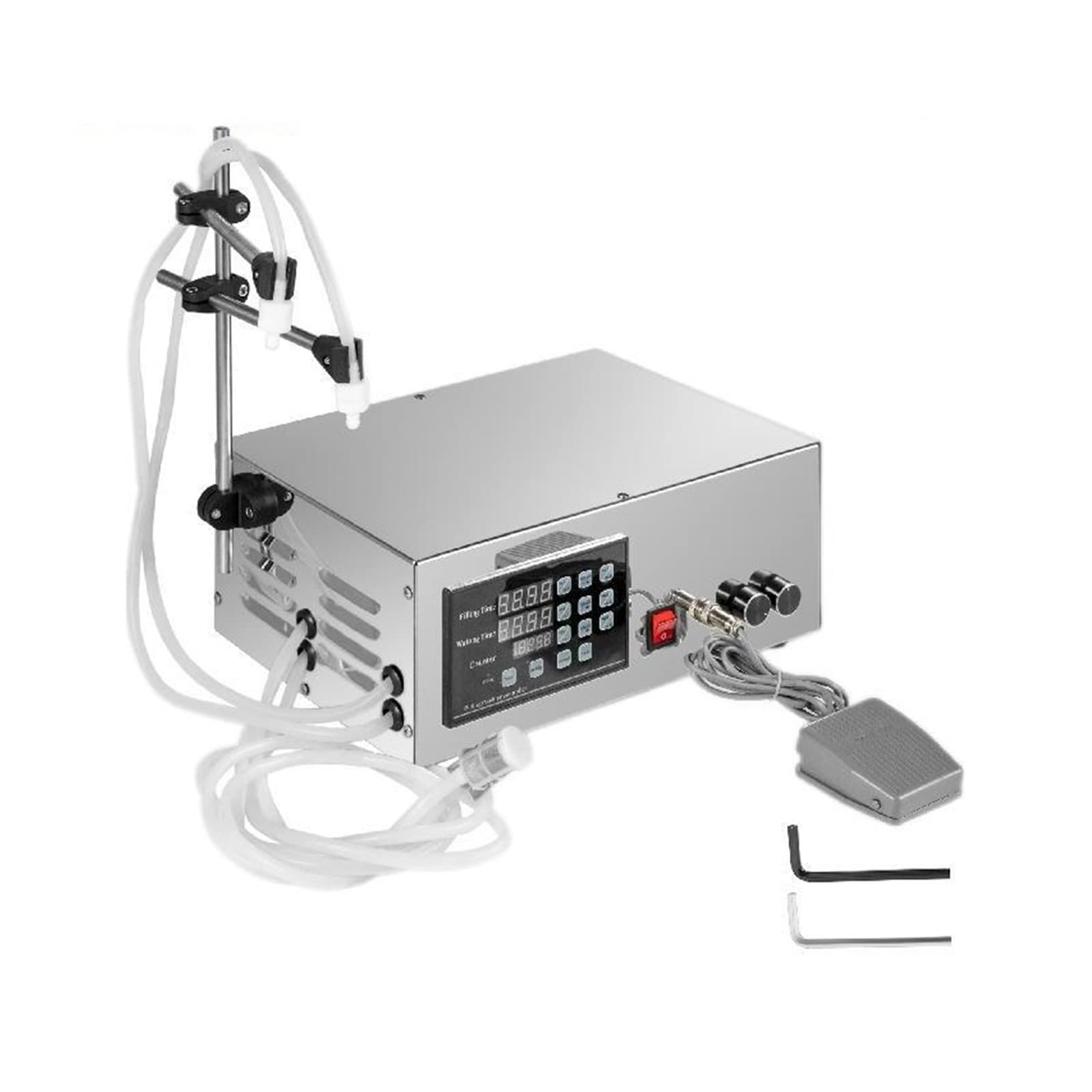 Otenc One Color 5-3500Ml Pneumatic Liquid Filling Machine With Double Nozzles Commercial Automatic Bottle Filler Digital Control For Oil,Improving Efficiency