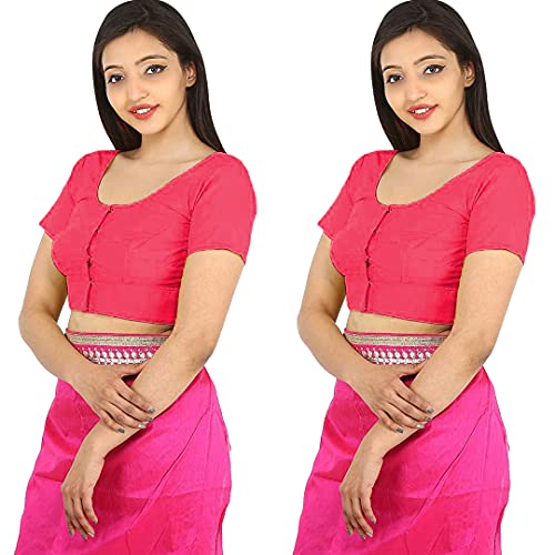 Image of Namita Women's Rubia Cotton Solid Half Sleeve Blouse