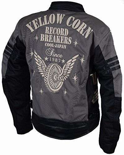 YELLOW CORNイエローコーン メッシュ ライダースジャケット グレー L 中古・古着通販】YELLOW CORN (イエローコーン) YELLOW CORN