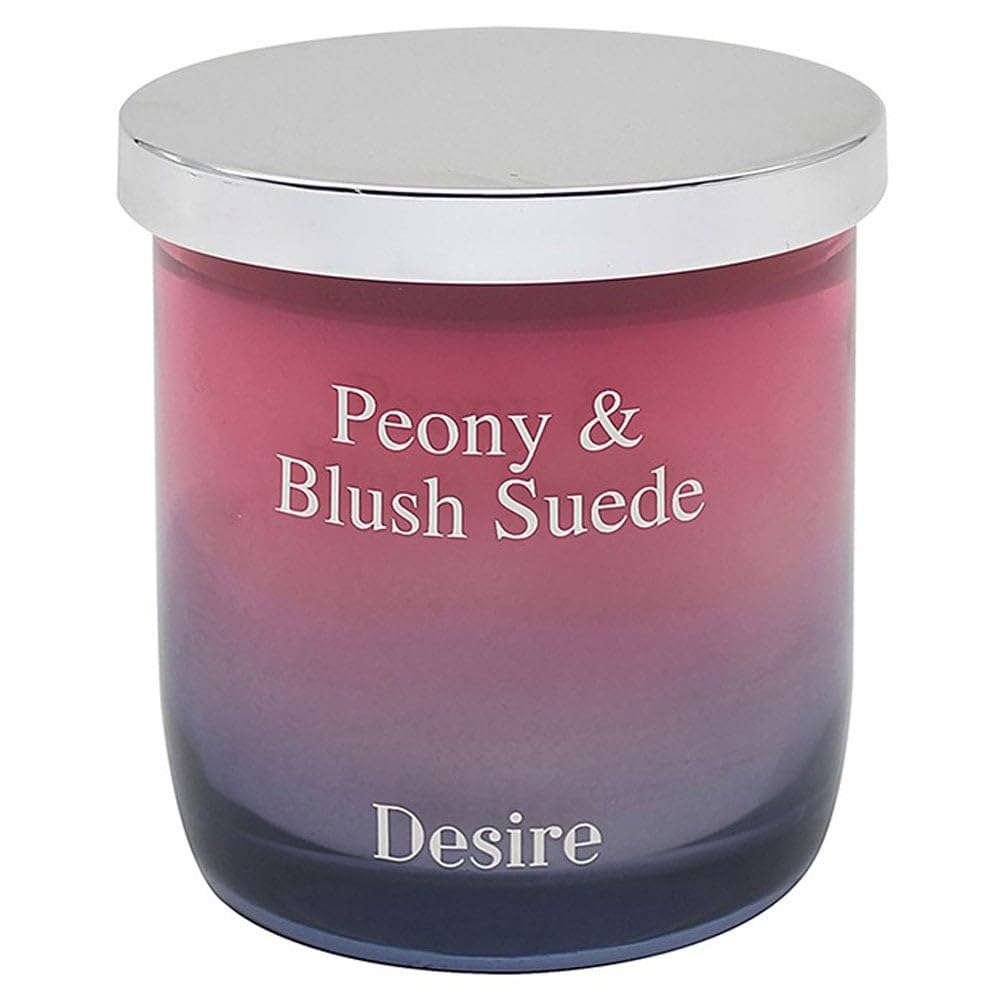 Lesser & Pavey Pink Ombre Peony & Blush Suede Candle Jar Lp73045