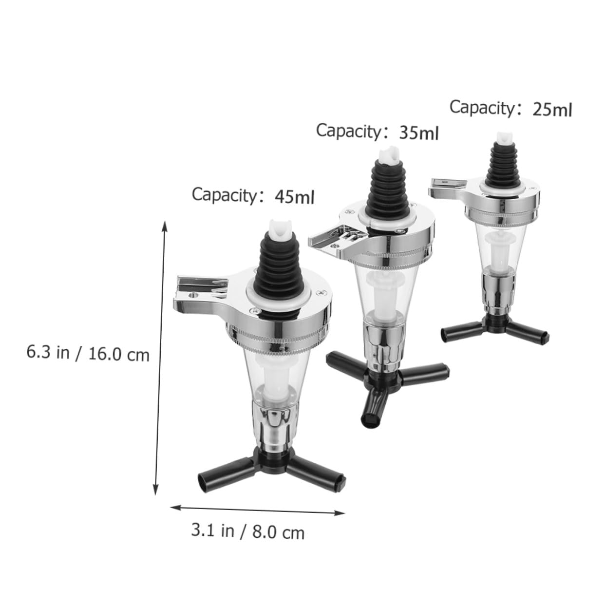 3 Piezas Dispensador de Licor Pared Bomba Dosificadora para Botellas Dispensador Bebidas Frío para Bar Vino y Agua Diseño Seguro y Duradero