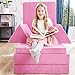 KIDOO® Praktisches 4-in-1-Kinderspielset Pink | Kletter- und Krabbel-Set | Aktivitätsspielblöcke für Sofa, Matratze | Ausklappbare Liege |4-teiliges leichtes buntes interaktives Baby Spiel Set