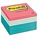 MMM2056PP - Post-it Purple Original Cubes, 3 x 3, Seafoam Wave, 490/Pad