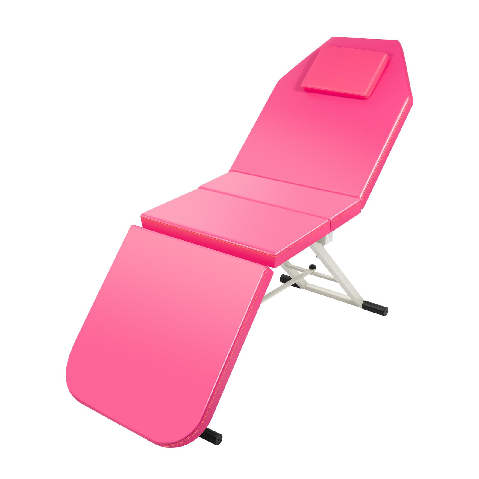 Camilla de masaje plegable de 3 zonas con reposacabezas, capacidad de carga de 250 kg, para spa, salón, tatuaje, belleza, silla de masaje plegable ajustable, mesa de masaje de acero