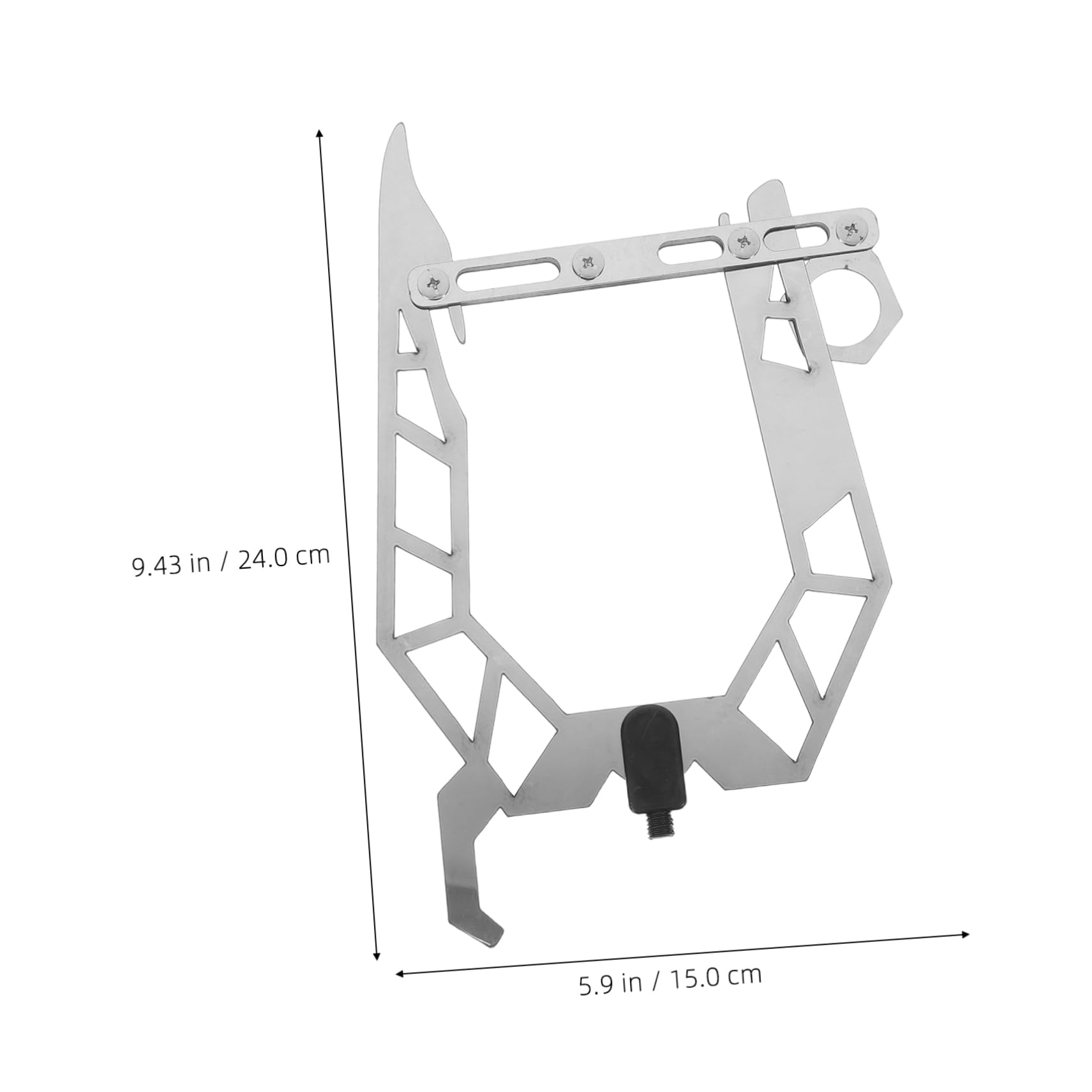 Mikikit Multi-Functional Boat Hook Attachment in Stainless Steel Replacement Hook for Yacht Dock Kayak Marine Accessory