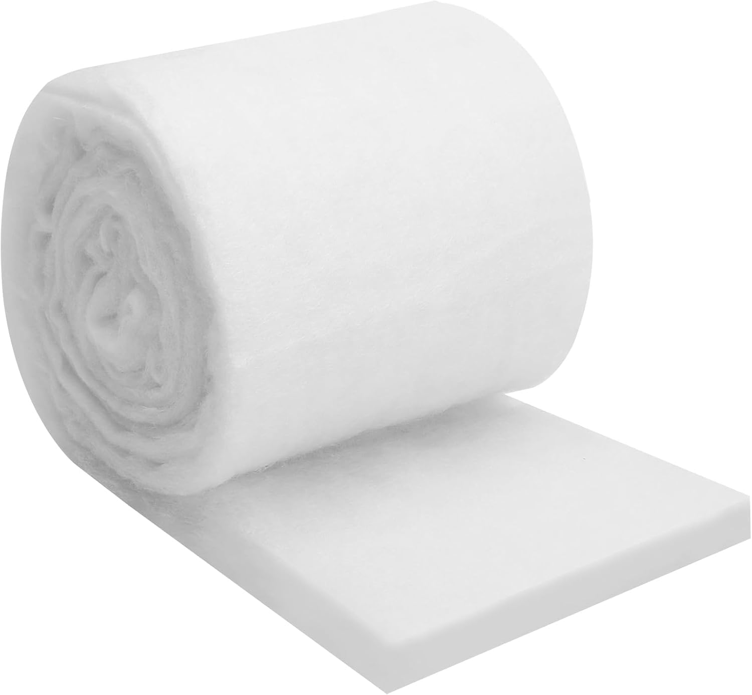 VOSSOT 2 m Aquarium Filterschwamm Eingedickt Filtermatte Aquarium Weiß Filterwatte Aquarium Filterpads Aquarium für Aquarien Fischteiche 12cm x 3cm