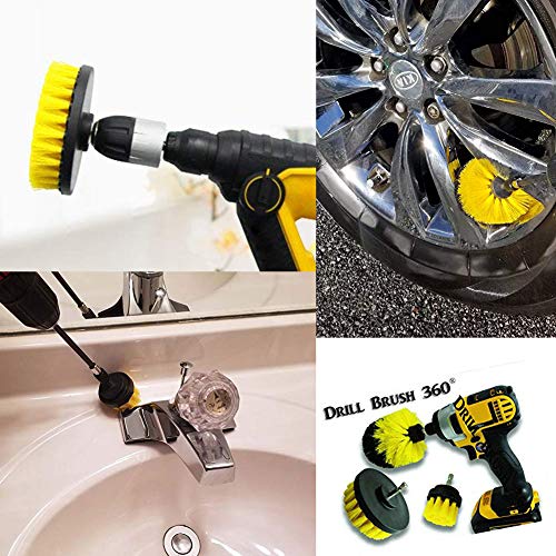 Rain Queen Boorborstel, 10 stuks elektrische reinigingsborstel, Power Scrubbing Brush, boorborstel, tegels, auto… - Image 5