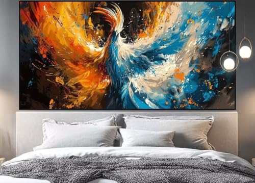 Peinture diamant adulte grand format Phénix pour sublimer la décoration du salon