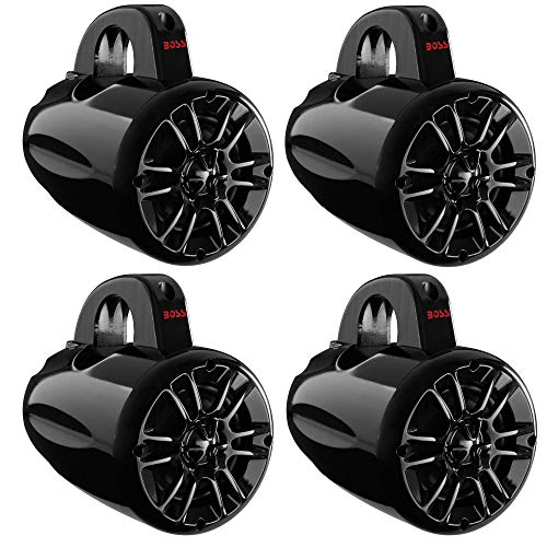 Amazon.co.jp: BOSS Audio 4インチ 2ウェイ 400W 防水 マリングレード