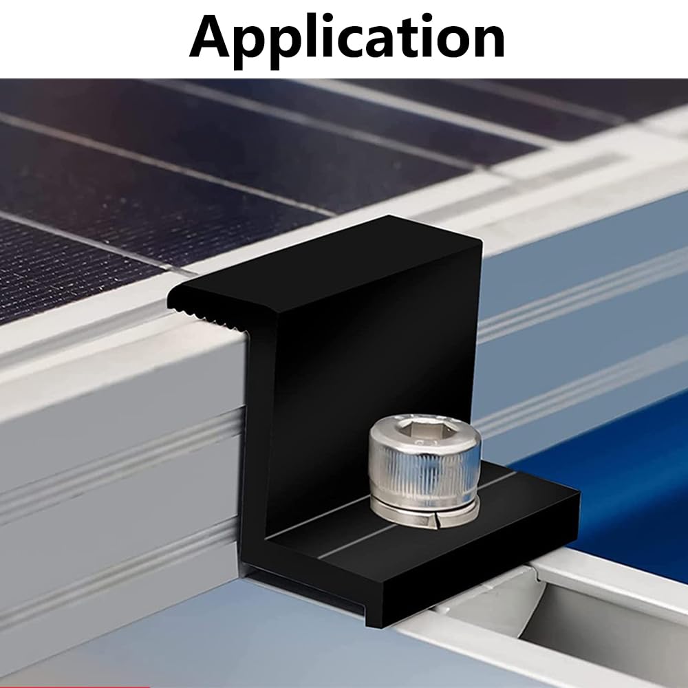 Solar Panel Mounting Fixing Clamp Adjustable Z Bracket Metal End Clamp PV Panel Clip For Solar System Install Accessors From 8,71 € | DHgate