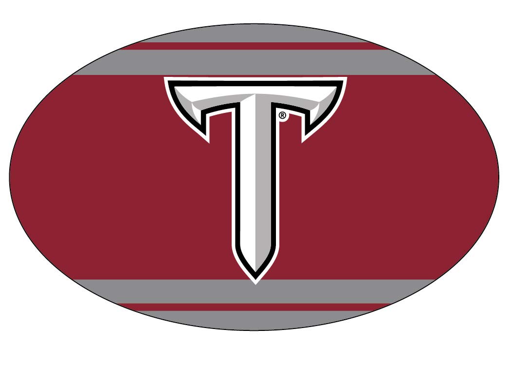 Troy University Trojans Oval Magnet Single Officially Licensed Collegiate Product