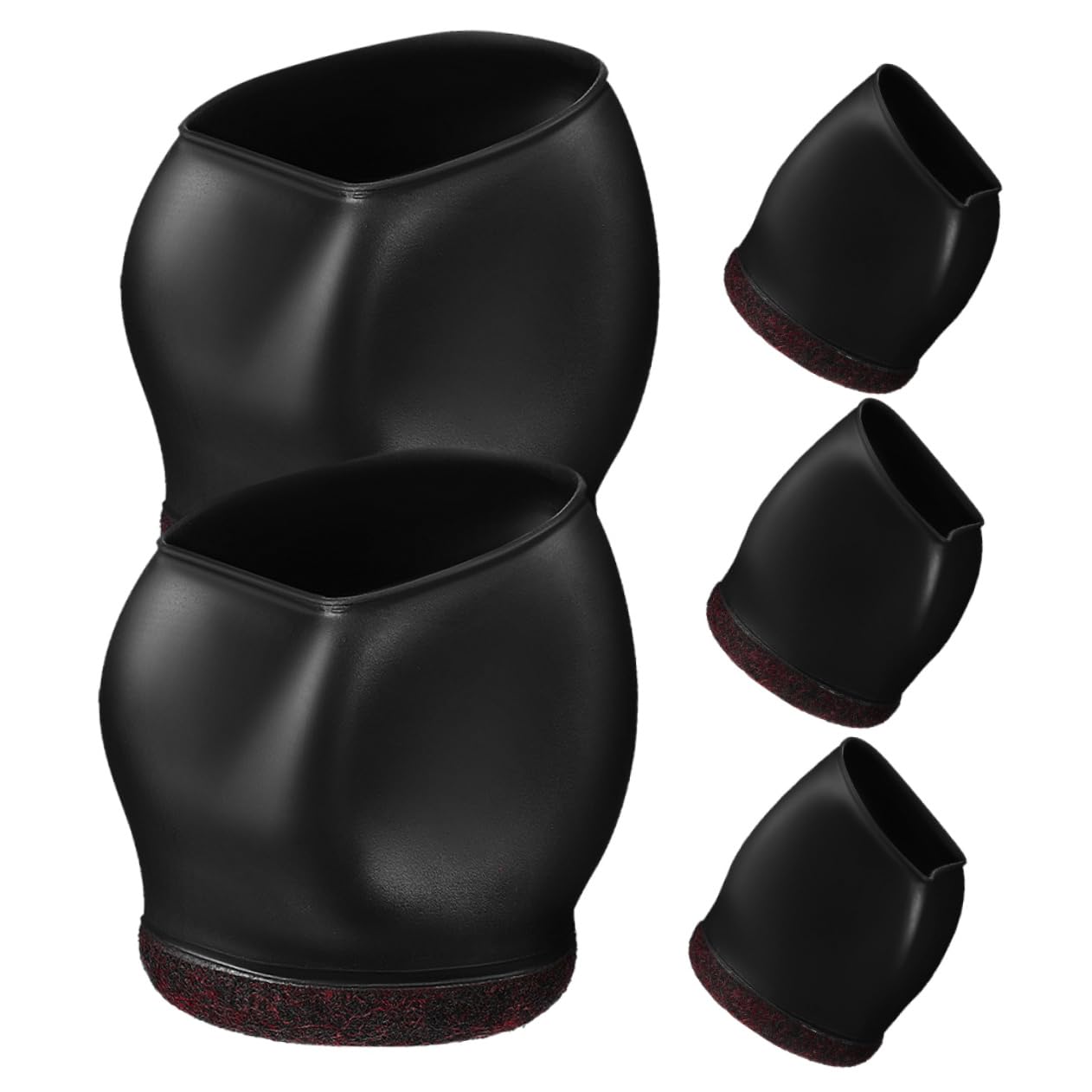 UKCOCO 25piezas Funda Protectora para Ruedas De Silla Cubiertas para Patas De Muebles Antideslizantes y Resistentes Al Desgaste para Suelos De Dura