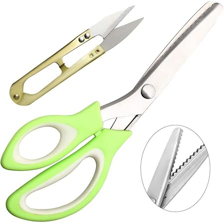 Mentin Ciseaux Cranteurs Couture Ciseaux De Couture Ciseau Couture Festonne Et Dentele Ciseau Cranteur 2mm 3mm 4mm 5mm 7mm 5mm Amazon Fr Cuisine Et Maison