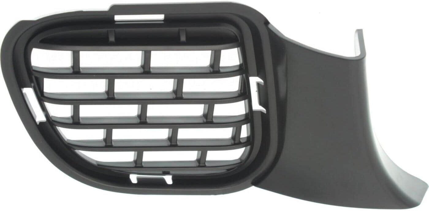 DAT AUTO PARTS Front Left Driver & Right Passenger Set Bumper Cover Fog Light Hole Grille Trim Insert Replacement For 2015-2023 Dodge Challenger Black Textured Plastic CH1039187 CH1038187 68259762AB