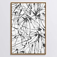 Framed Canvas Wall Art Black and White Style Canvas Prints Home Artwork Decoration for Living Room,Bedroom - 16x24 inches