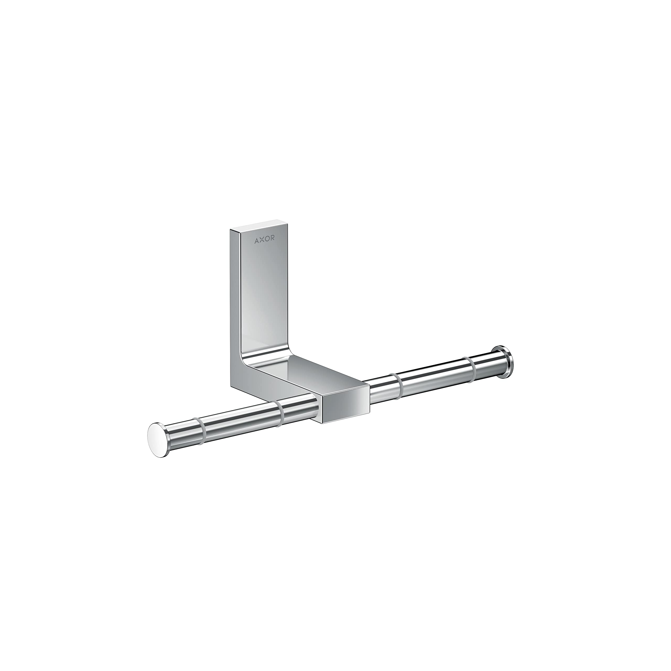 AXOR Universal Rectangular Toilet Paper Holder Double in Chrome, 42657000