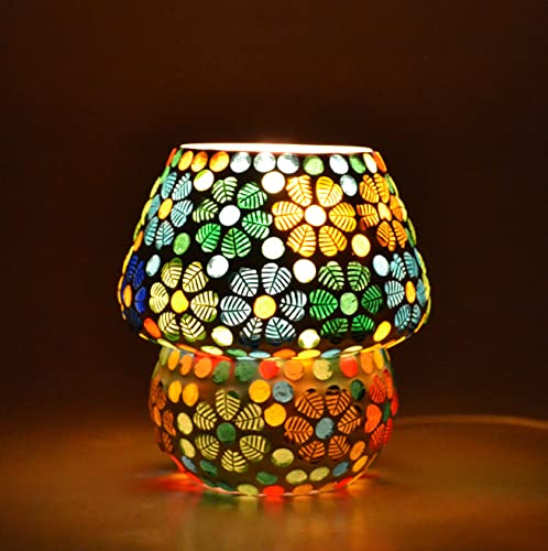 Multi Color Beautiful Mosaic Table Lamp for Bed Side Handicrafted...