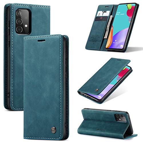 COGOTO Capa Samsung Galaxy A52/A52S Case Carteira de Couro Capa Suporte Magnético Função Flip Kickst